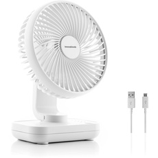 Bild Wiederaufladbarer Schreibtischventilator Fanrec Ø5,4'' 3600 mAh / 13,3 W