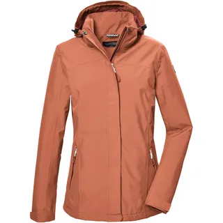 KILLTEC Damen Funktionsjacke/Regenjacke mit abzippbarer Kapuze KOS 26 WMN JCKT, lachs, 44, 42915-000