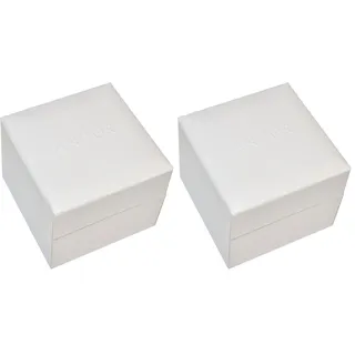 Pandora kleine Damen-Schmuck-Geschenk-Box in der Farbe weiß - P4013 - ideal für Ringe und Charms - inkl. Kissen (Packung mit 2)