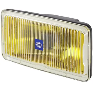 Hella 1ND 005 700-421 Halogen-Nebelscheinwerfer - Comet 550 - 12V - rechteckig - Anbau - glasklare Streuscheibe - Lichtscheibenfarbe: gelb - rechts/links