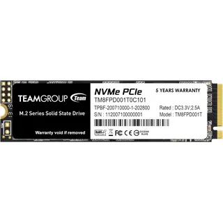 Team Group T-FORCE Z44A5, 2 TB, M.2 2280 / M-Key / PCIe 3.0 x4, Kühlkörper (TM8FP9512G0C311)