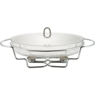 KING HOFF Hitzebeständiger Tischwärmer 3,2L Kinghoff Kh-1411 - Silber, Weiß