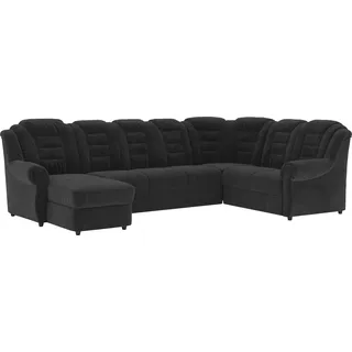 Home Affaire Wohnlandschaft Polyester U-Form schwarz