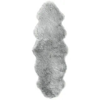 Heine home Teppich fellförmig 70 mm Höhe, grau