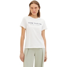 Bild Damen T-Shirt Logo-Print, 10315 - Whisper White, S