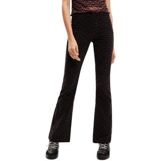 Desigual Damen Pant_tears, 3028 Cereza, Casual Pants, Rot, 38 EU