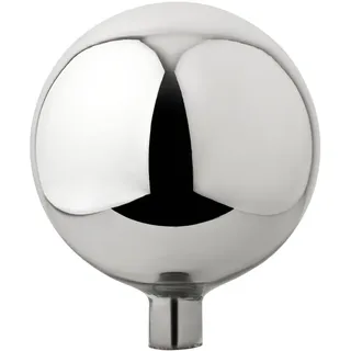 VERDOBA - Rosenkugel für außen - Dekokugel für den Garten - Deko Kugeln Garten in vielen Farben - Deko Kugeln hergestellt in Handarbeit - (Silber, 15 cm)