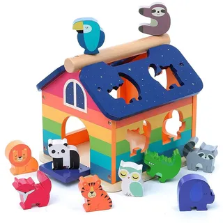 Vilac 7404 Andy Westface Regenbogen Haus, Mehrfarbig