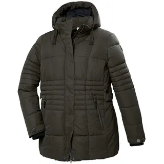 STOY Damen, Steppjacke mit abzippbarer Kapuze - Große Größen STW 3 WMN QLTD JCKT, dunkeloliv, 54, 41912-000