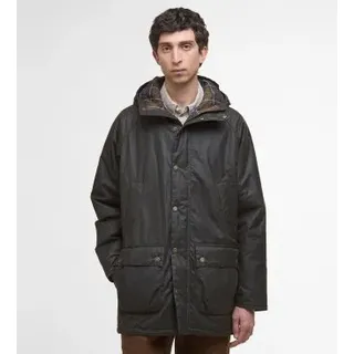 Barbour für Herren. MWX2494 Parka Bedale Wax olivgrün (M), Lässig, Baumwolle