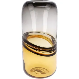 Goebel Vase, Glas, Braun, 12x12x25 cm