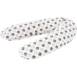 Träumeland TT19112 Ersatzbezug für Still- & Schwangerschaftskissen, 190 cm - Design: kleiner Bär, mehrfarbig