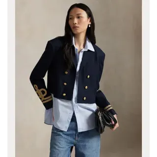 Polo Ralph Lauren für Damen. 211972645500 Marineblaue Wolljacke (40), Lässig, Wolle