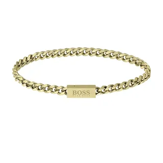 Boss CHAIN FOR HIM Gliederarmband Edelstahl goldfarben 1580172M One Size
