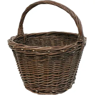 Siena Garden Weidenkorb S, Ø 40x27 cm dunkel, 1 Henkel