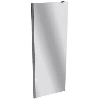 HÜPPE Xtensa pure Seitenwand, für L-Lösung/U-Kabine, B 800mm, H 2000mm, XT1807069380, Duschkabine: Profilfarbe silber hochglanz Glas ESG Spiegelglas