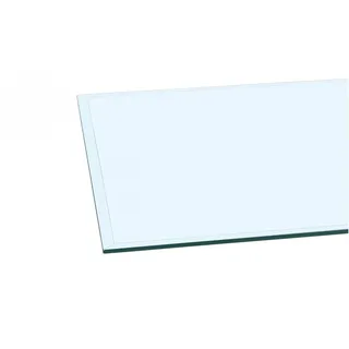 Euro Tische Glasplatte für Kaminofen und Tischplatte in 100x60cm Facettenschliff, Schutzplatte mit 6mm ESG Sicherheitsglas, Funkenschutzplatte, Glasboden für Kamin (Klarglas)