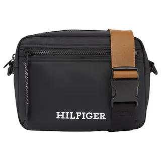 Tommy Hilfiger Herren Umhängetasche Monotype Ew Reporter mit Reißverschluss, Schwarz (Black), Onesize