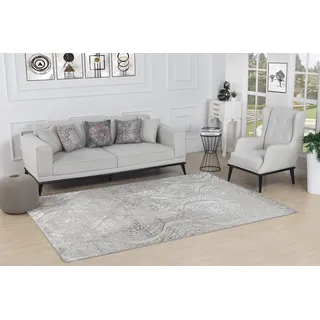 Livabliss Meknes Vintage groß - Orientalischer Wohnzimmer 200x275 cm, Esszimmer, Schlafzimmer - Boho Kurzflor e für einfache Pflege - Hellbeige