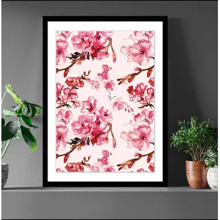 Queence Bild »Ellie« Blumen China Pflanzen Pflanzenbilder, pink