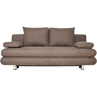 Carryhome Schlafsofa , Braun , Textil , Füllung: Schaumstoff,Schaumstoff , 196x74x90 cm , Stoffauswahl, Rücken echt , Wohnzimmer, Sofas & Couches, Schlafsofas, Sonstige Schlafsofas