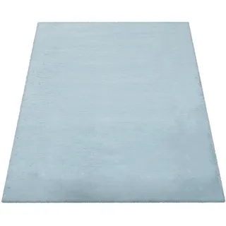 Paco Home Hochflorteppich 200/200 cm Rabbit 780 , Türkis , Textil , Quadratisch , 200x200 cm , strapazierfähig, für Fußbodenheizung geeignet , Teppiche und Böden, Teppiche, Hochflorteppiche & Shaggys