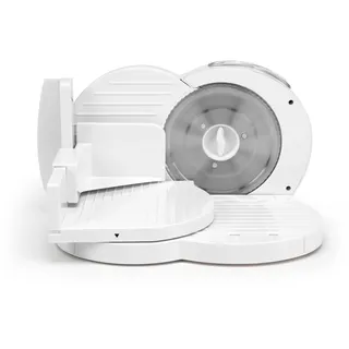 Progress Elektrischer Allesschneider – 150W Fleisch-, Brot- & Käseschneider, Einstellbare Schnittstärke 1–15mm, 3 Geschwindigkeitsstufen, Edelstahlklinge 170mm, Fingerschutz, Klappbares Design