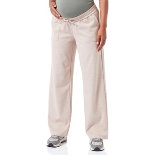 MAMA.LICIOUS Damen MLMALIN JRS. Straight Pant Umstandshose, Oatmeal/Detail:Melange, Medium