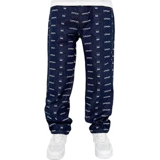 DADA Supreme Loose Fit Jeans mit DADA All Over Print Größe: 36W / 32L - Blau