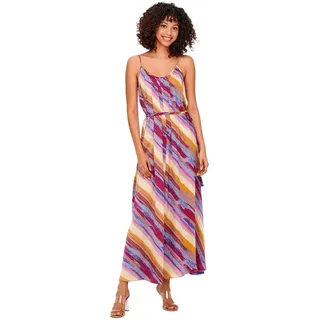 Only Philippa ärmelloses Langes Kleid - Soy Bean / Aop Fluid Bias Stripe - XS