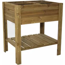 Gardiun KSU13020 – Urban-Gemüsegarten, 115 l, 60 x 80 x 88 cm, behandeltes Holz und Geotextilgewebe