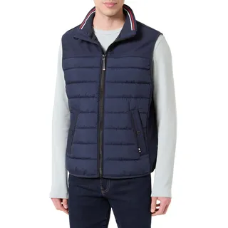 TOM TAILOR Herren Hybridweste mit Stehkragen