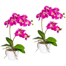 Bild Kunstpflanze »Orchidee Phalaenopsis«, im Keramiktopf, pink