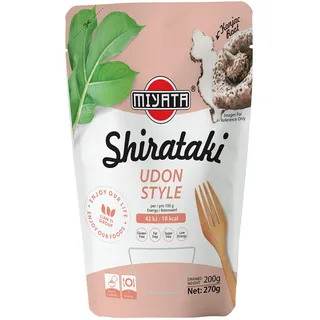 Miyata Shirataki Udon Style, Nudeln aus Konjakmehl, 6er Pack (6 x 270g)