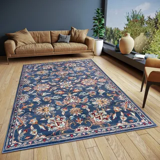 HANSE HOME Teppich »Caracci« rechteckig 8 mm Höhe Läufer, Orientalisch, Kurzflor, Wohnzimmer, Schlafzimmer, Esszimmer, blau
