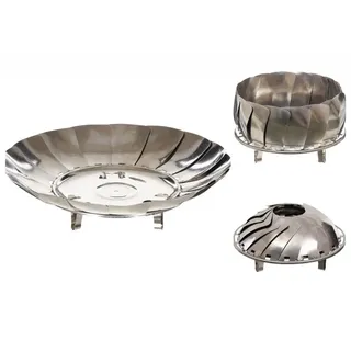 Fox Outdoor Feuerschale faltbar Edelstahl, ca. 27 x 8 cm