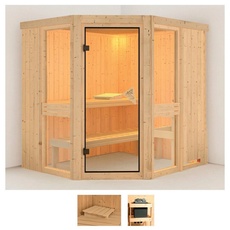 Bild Sauna »Aline 1«, (Set), ohne Ofen beige