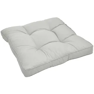 Beautissu Sitzkissen 40 x 40 x 10 cm grau 1 St.