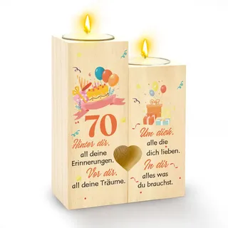 Geschenk zum 70 Geburtstag Mann,Kerze 70 Geburtstag Deko,Geschenke für 70 Jährige Frauen,Geschenk 70 Geburtstags Mann Frau,Geschenke zum 70 Geburtstags Frau