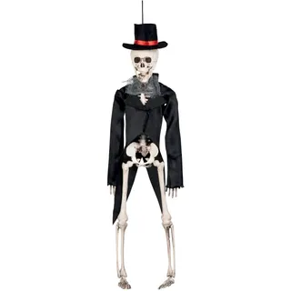 Boland 72090 - Deko-Figur Skelett-Bräutigam, Halloween-Accessoire, Halloween-Party