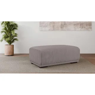 Home Affaire Polsterhocker »BORNHOLM, großer Hocker passend zur Serie, Maße B/T/H: 122/72/46 cm« mit Wellenfederung, in hochwertiger Verarbeitung, grau