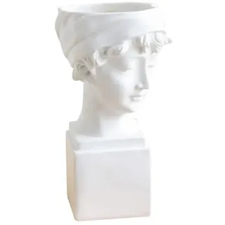 MANQILE Nordic Style Creative Portrait Vase Menschlicher Kopf Blumenvasen Dekorative Ornamente Harz David Home Flowers Art Decor