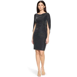 Vera Mont Cocktailkleid im Glitzer-Look Dunkelblau/Grau 38