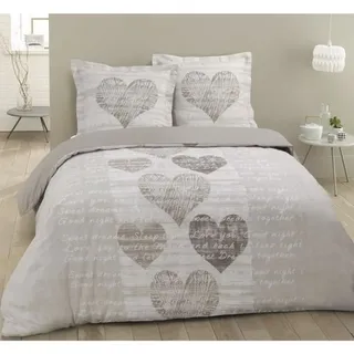 Vision Alice Baumwolle Beige 240 x 220 cm + 2 x 65 x 65 cm