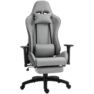 Vinsetto Drehstuhl Kunststoff Grau