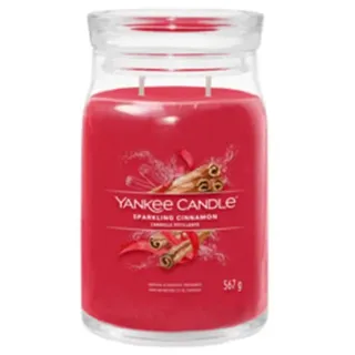 Yankee Candle SIGNATURE GROSSES GLAS SPARKLING CINNAMON Kerzen 567 g