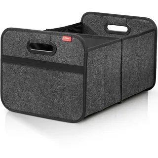Achilles Auto-Faltbox XL - Filz-Kofferraumtasche Mit Großem Stauraum - Einkaufstasche - Aufbewahrungsbox für Organisiertes Verstauen (Anthrazit)