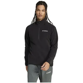 adidas Multi Essentials Fleece Mit Halbem Reißverschluss - Black, L