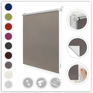 Thermo-Rollo Klemmfix 60 x 150 cm taupe