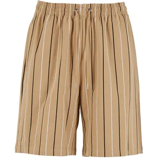 URBAN CLASSICS Printed Pinstripe Short - schwarz, - L,